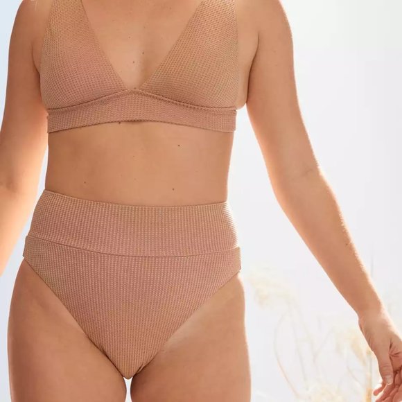 aerie Other - NWT Aerie Waffle High Cut Cheeky Bikini Bottom